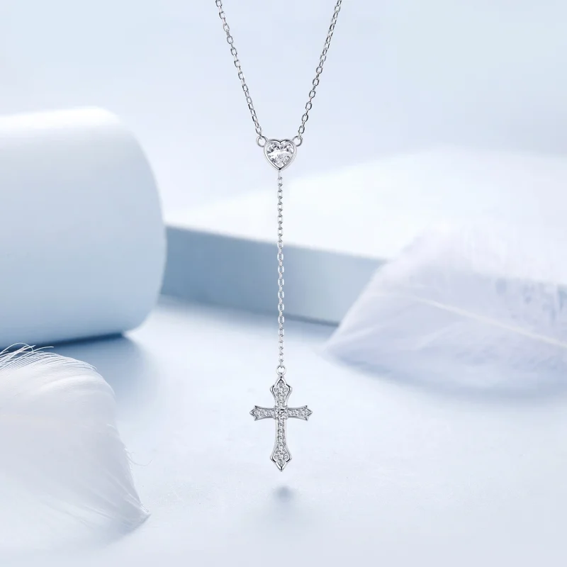(Bild für) PANDORA-Stil Kreuzkette - BSN384 - Ansicht 3