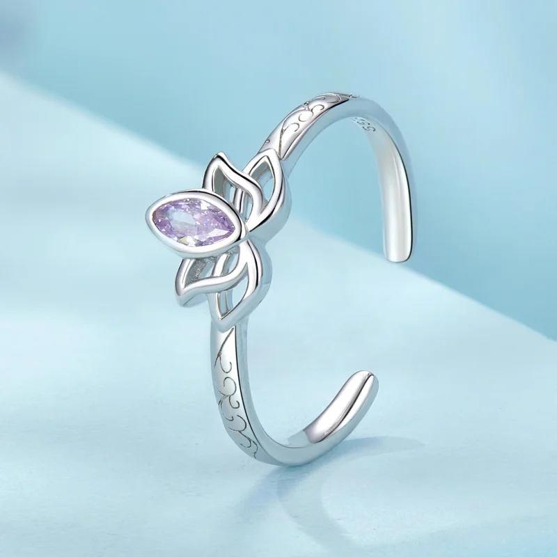 (Bild für) PANDORA Stil Lotus Open Ring - SCR1020-E - Ansicht 2