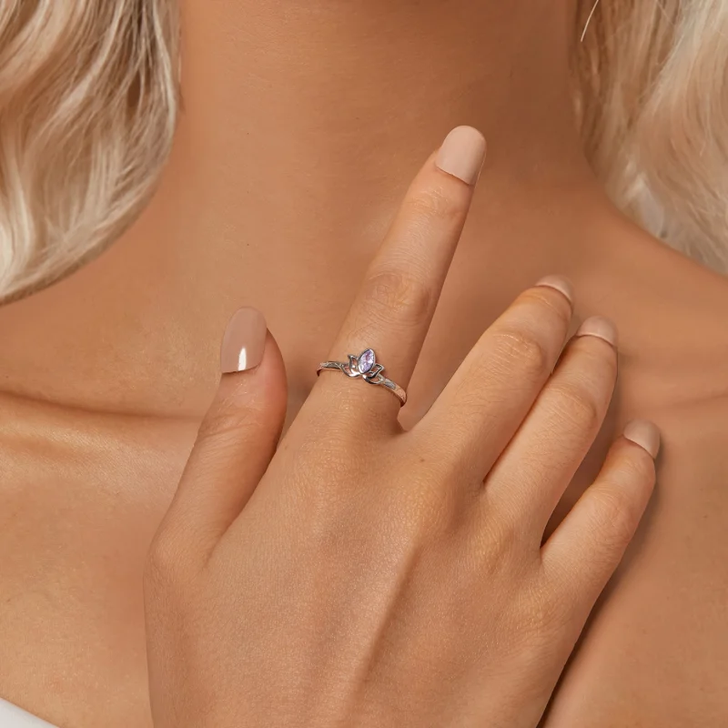 (Bild für) PANDORA Stil Lotus Open Ring - SCR1020-E - Ansicht 6