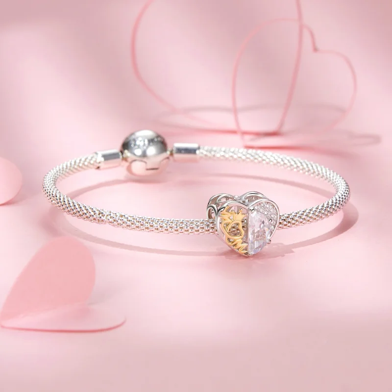 (Bild für) PANDORA Stil Mamas Herz Perlen - BSC1002 - Ansicht 5