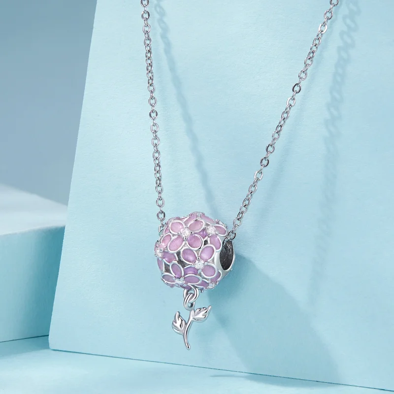 (Bild für) PANDORA-Stil Rosa Blumenkugel-Perlen - SCC2738 - Ansicht 5