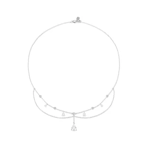 (Bild für) PANDORA-Stil Wassertropfen-Quasten-Halskette - BSN383