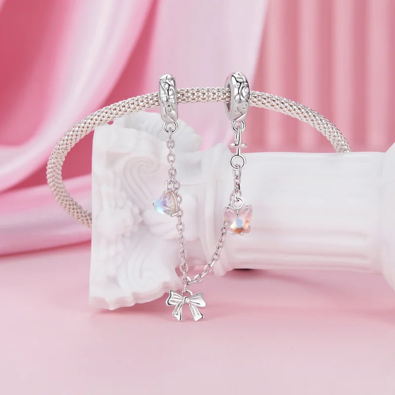 (Bild für) PANDORA Style Ballett-Schleife Sicherheitskette - SCC2762 - Ansicht 3