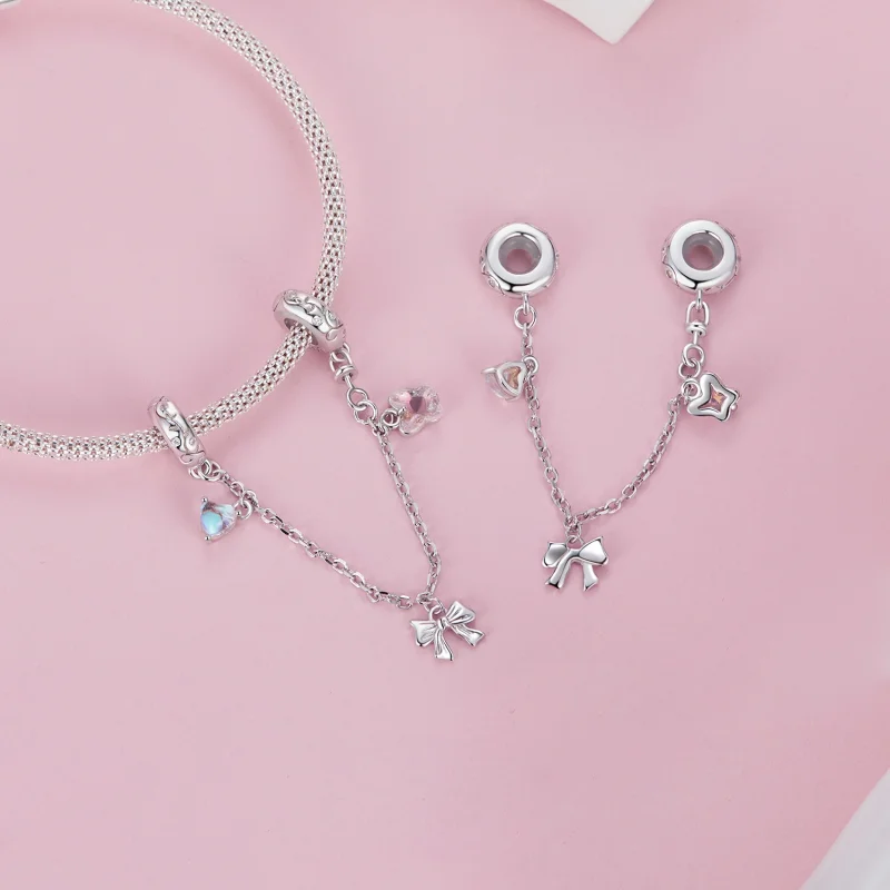 (Bild für) PANDORA Style Ballett-Schleife Sicherheitskette - SCC2762 - Ansicht 4