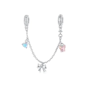 (Bild für) PANDORA Style Ballett-Schleife Sicherheitskette - SCC2762