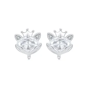 (Bild für) PANDORA Style Crown Fuchs Prinzessin Ohrringe - SCE1708