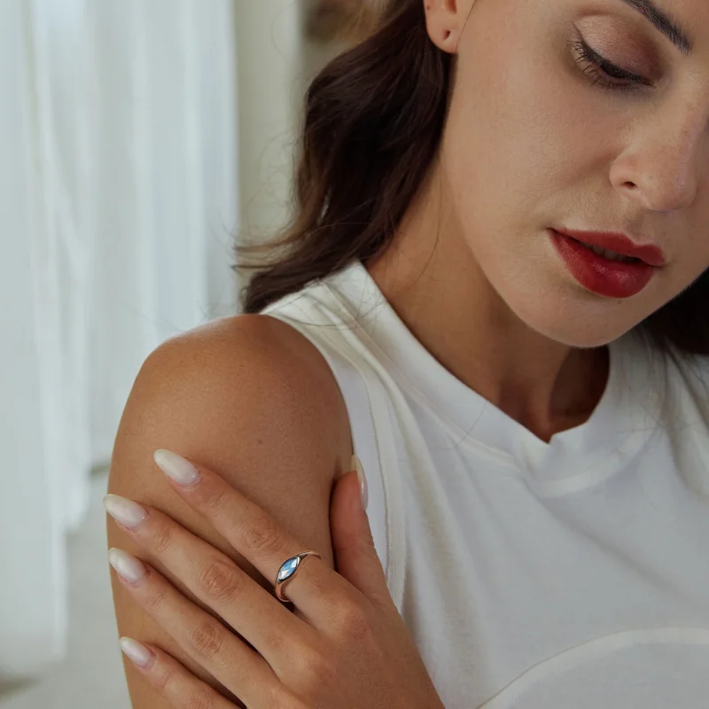 (Bild für) PANDORA Style Devil's Eye Siegel Offenring - BSR523-E - Ansicht 5
