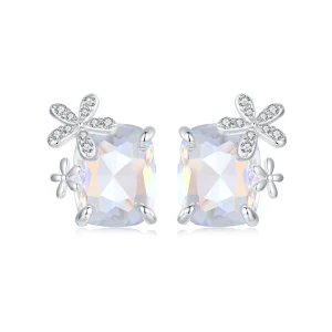 (Bild für) PANDORA Style Fantasie-Blume Hauptstein Ohrringe - SCE1724