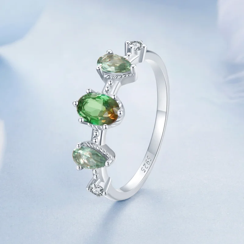 (Bild für) PANDORA Style Farbverlaufs-Glastourmalin Ring - BSR527 - Ansicht 2