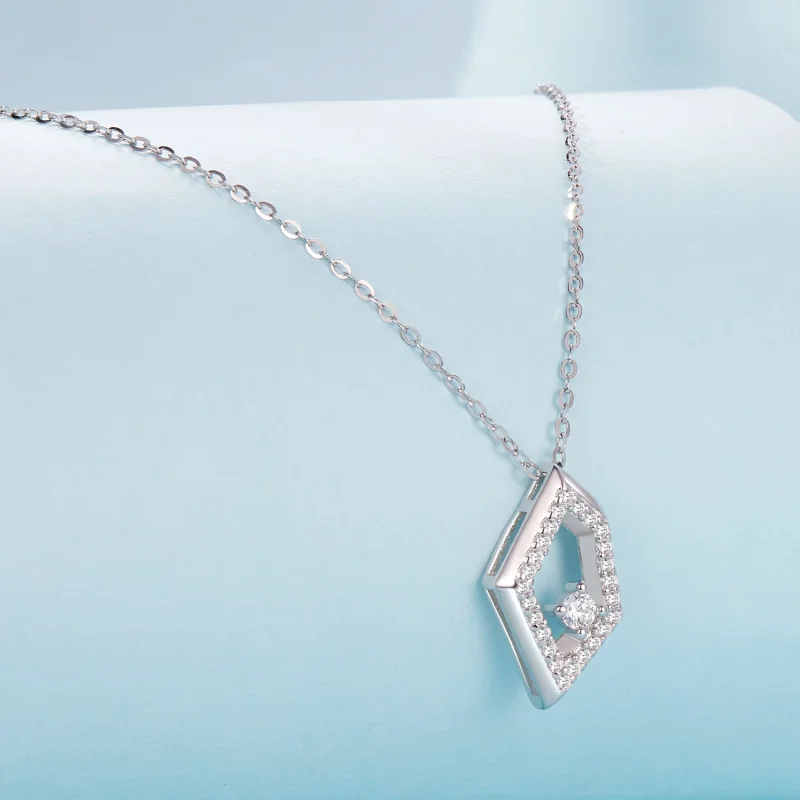 (Bild für) PANDORA Style Geometrischer Funkelnder Halskette - SCN517 - Ansicht 2