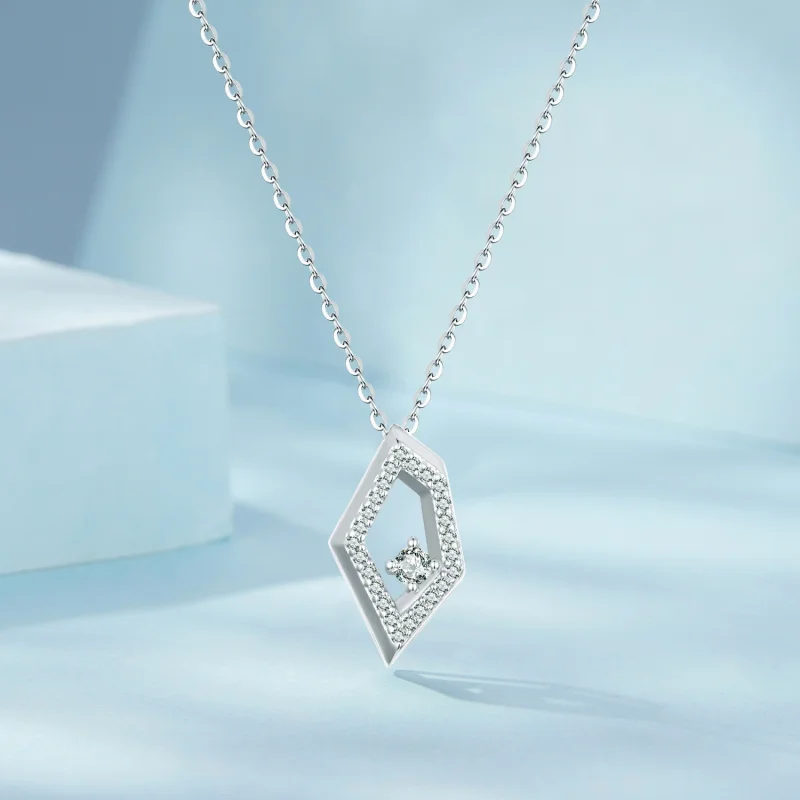 (Bild für) PANDORA Style Geometrischer Funkelnder Halskette - SCN517 - Ansicht 3
