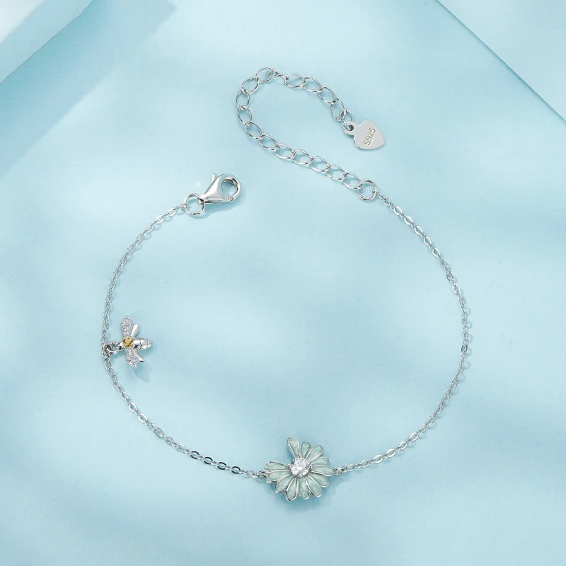 (Bild für) PANDORA Style Gänseblümchen-Biene Armband - SCB270 - Ansicht 3