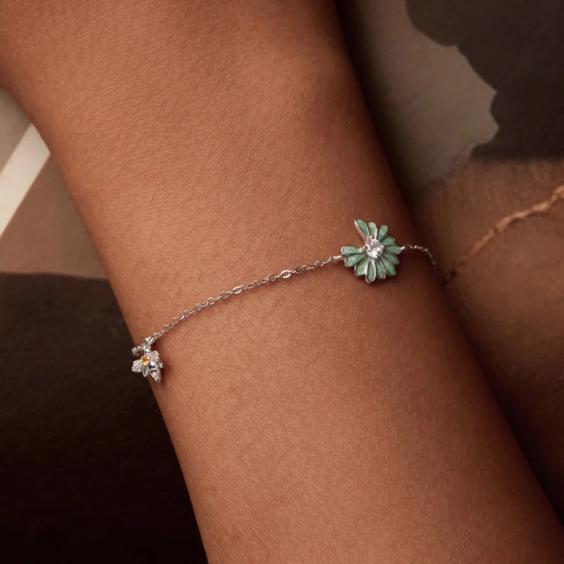 (Bild für) PANDORA Style Gänseblümchen-Biene Armband - SCB270 - Ansicht 5