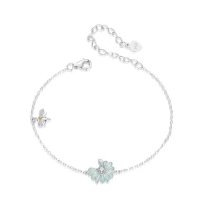 (Bild für) PANDORA Style Gänseblümchen-Biene Armband - SCB270