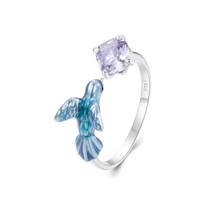 (Bild für) PANDORA Style Kingfisher Petal Open Ring - BSR540-E