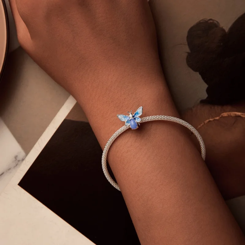 (Bild für) PANDORA Style Leuchtende Blaue Bienen-Anhänger - SCC2734 - Ansicht 2