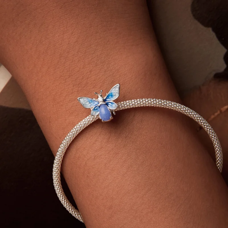 (Bild für) PANDORA Style Leuchtende Blaue Bienen-Anhänger - SCC2734 - Ansicht 3