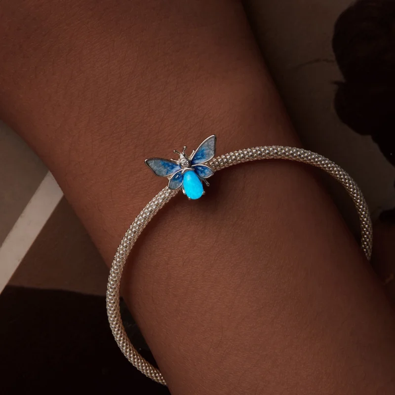 (Bild für) PANDORA Style Leuchtende Blaue Bienen-Anhänger - SCC2734 - Ansicht 5