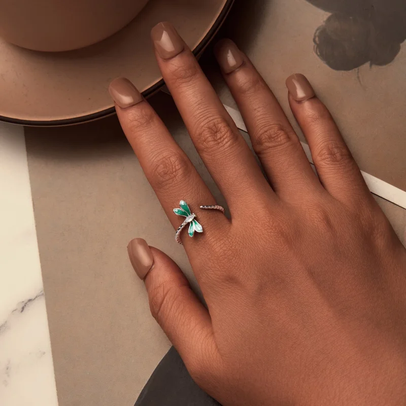 (Bild für) PANDORA Style Libelle Offener Ring - BSR537-E - Ansicht 4