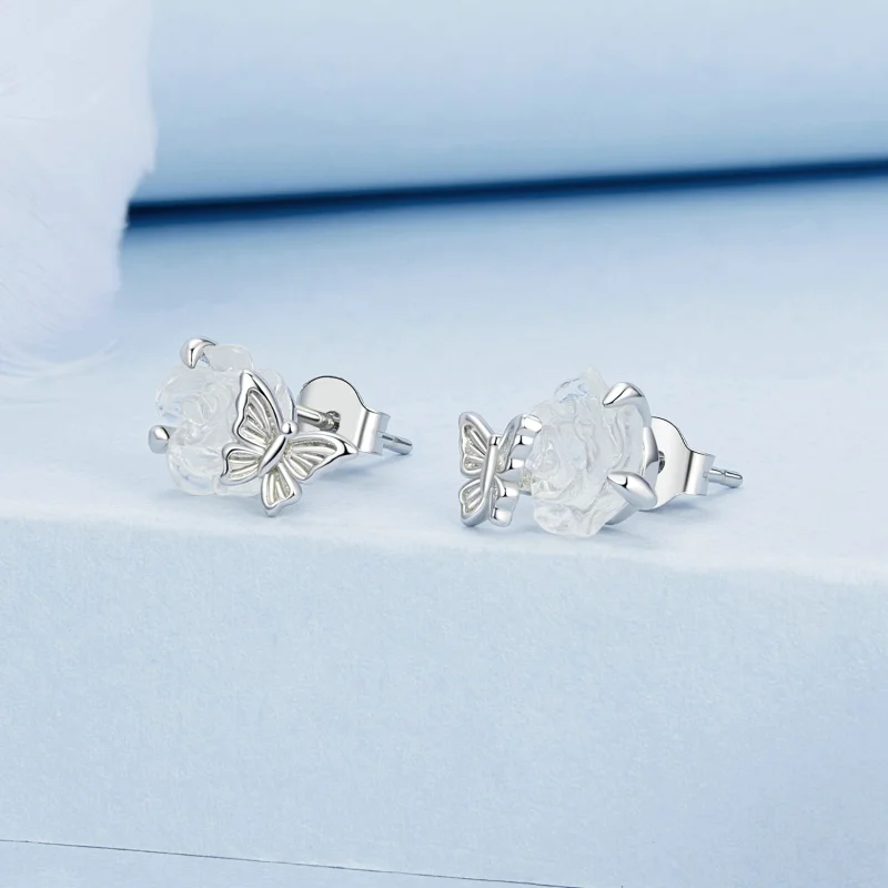 (Bild für) PANDORA Style Lichtempfindliche Farbwechsel Rosen-Stecker - BSE978 - Ansicht 2
