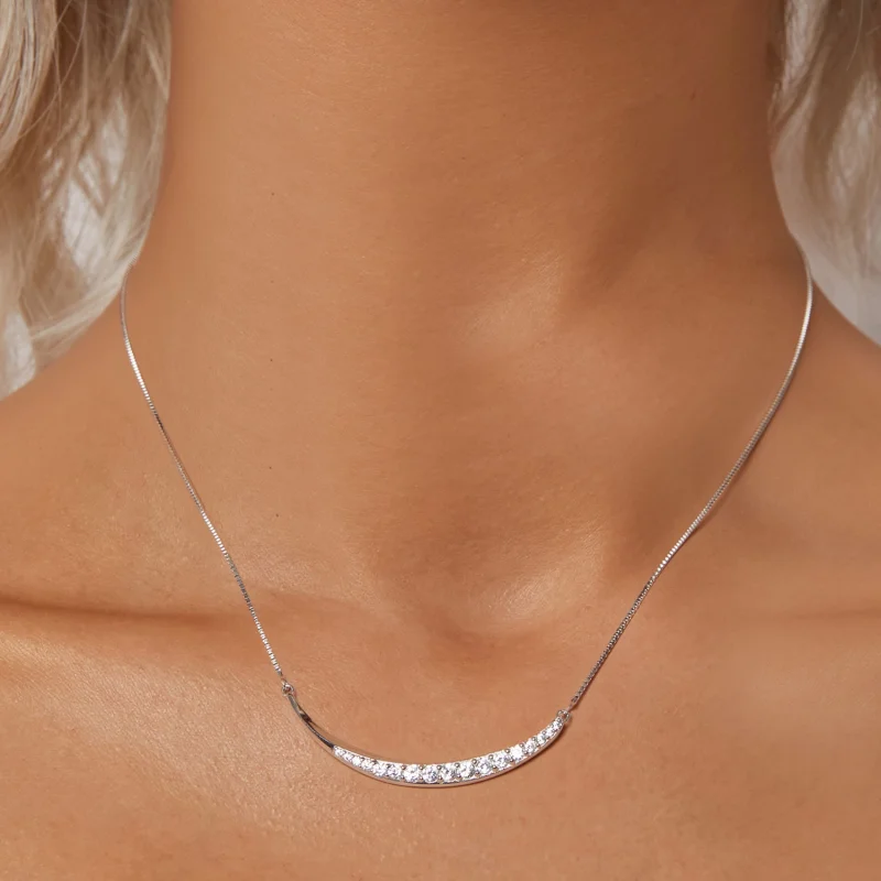 (Bild für) PANDORA Style Mondlächeln Halskette - BSN374 - Ansicht 5