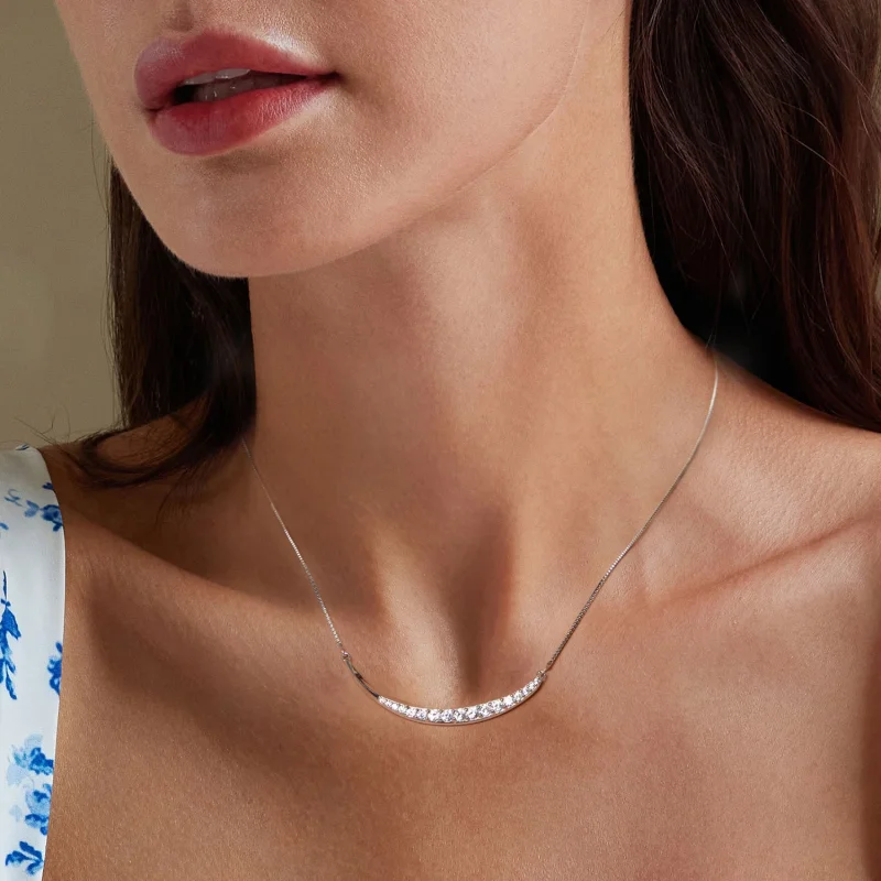 (Bild für) PANDORA Style Mondlächeln Halskette - BSN374 - Ansicht 7