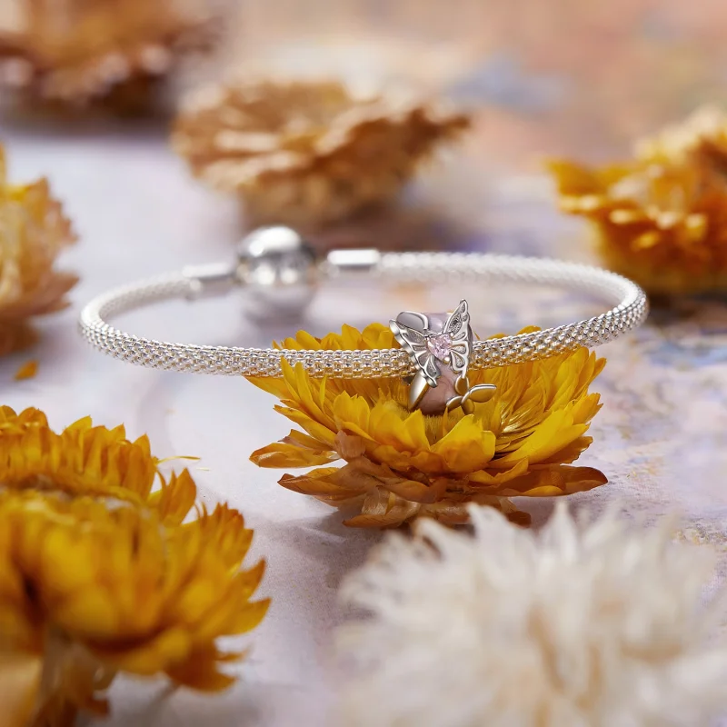 (Bild für) PANDORA Style Monet Butterfly Silikone Abstandperlen - BSC991 - Ansicht 4