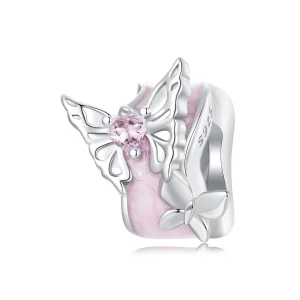 (Bild für) PANDORA Style Monet Butterfly Silikone Abstandperlen - BSC991