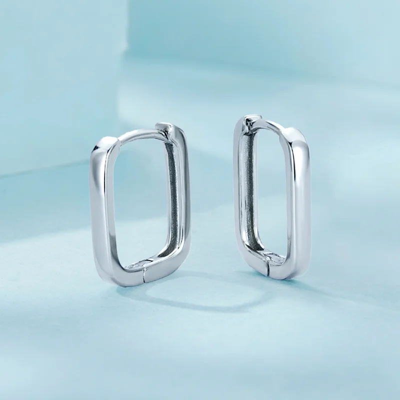 (Bild für) PANDORA Style Quadratische Ohrringe - SCE1735 - Ansicht 3