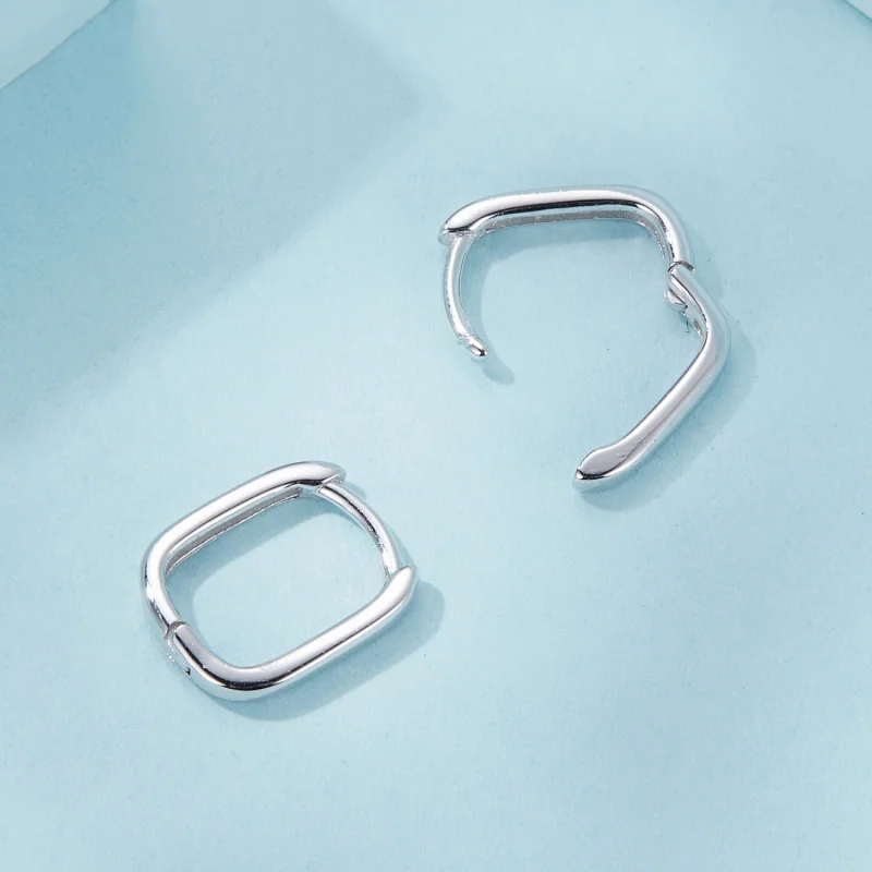 (Bild für) PANDORA Style Quadratische Ohrringe - SCE1735 - Ansicht 4