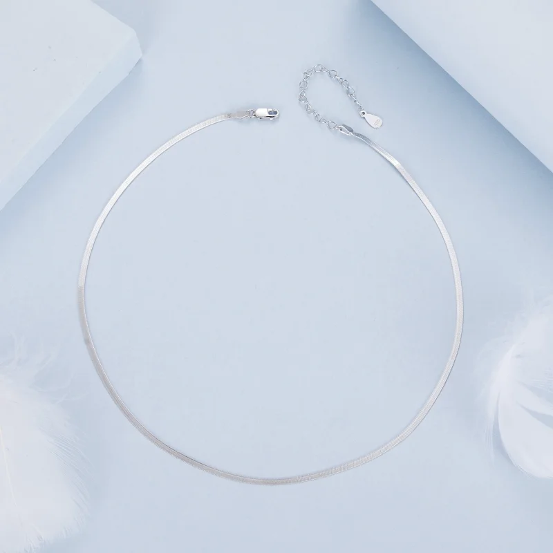 (Bild für) PANDORA Style Schlangenknochenkette Basic Halskette - BSA008 - Ansicht 3