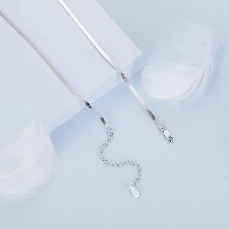 (Bild für) PANDORA Style Schlangenknochenkette Basic Halskette - BSA008 - Ansicht 4