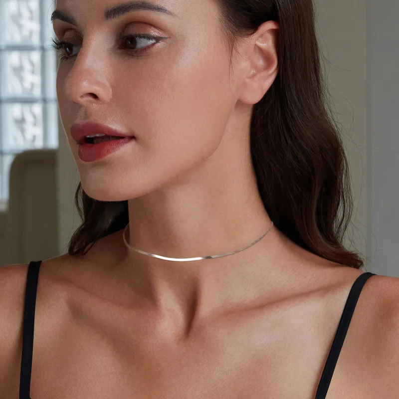 (Bild für) PANDORA Style Schlangenknochenkette Basic Halskette - BSA008 - Ansicht 6