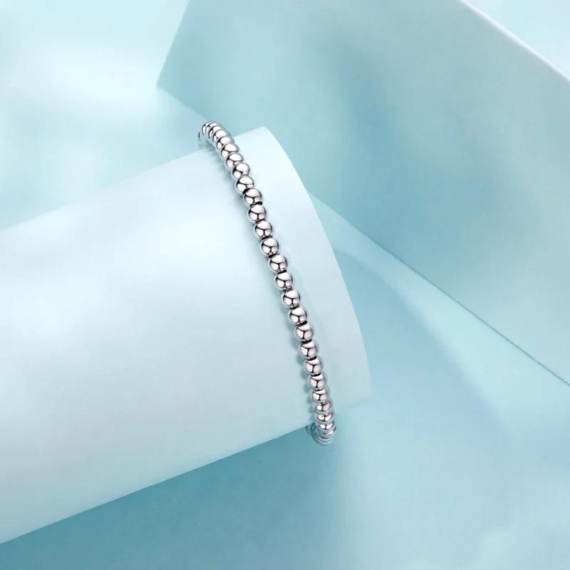 (Bild für) PANDORA Style Silberperlen DIY Grundarmbandkette - SCB267 - Ansicht 2