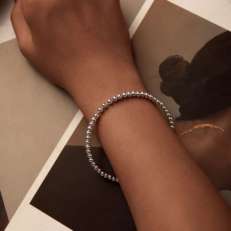 (Bild für) PANDORA Style Silberperlen DIY Grundarmbandkette - SCB267 - Ansicht 5