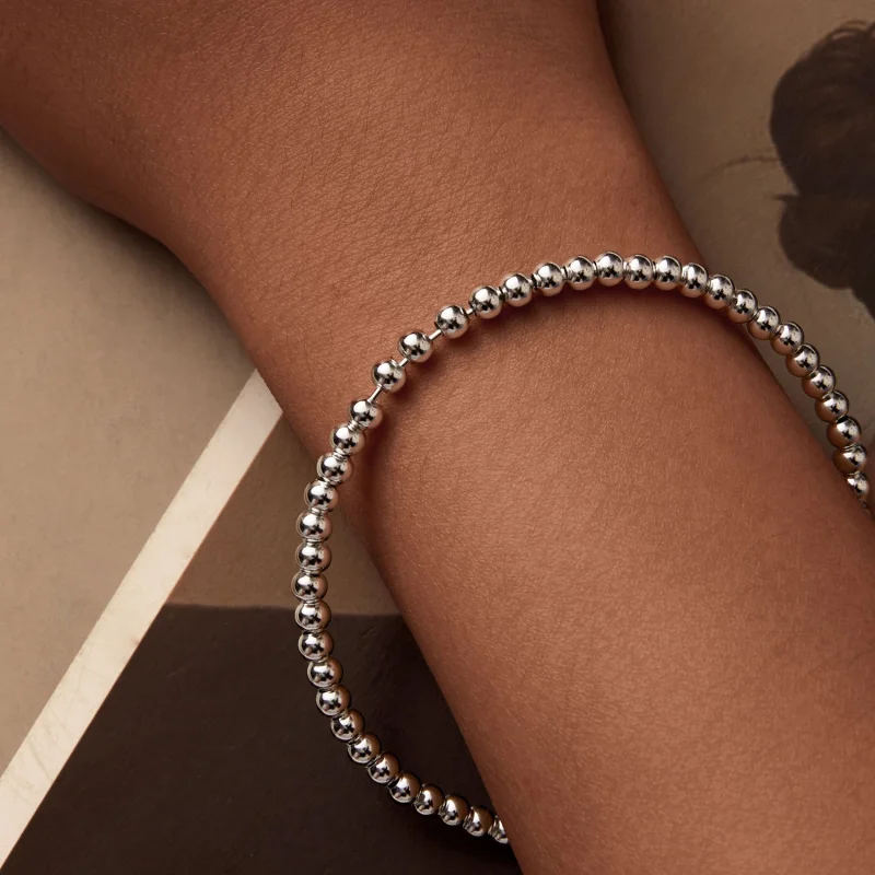 (Bild für) PANDORA Style Silberperlen DIY Grundarmbandkette - SCB267 - Ansicht 6
