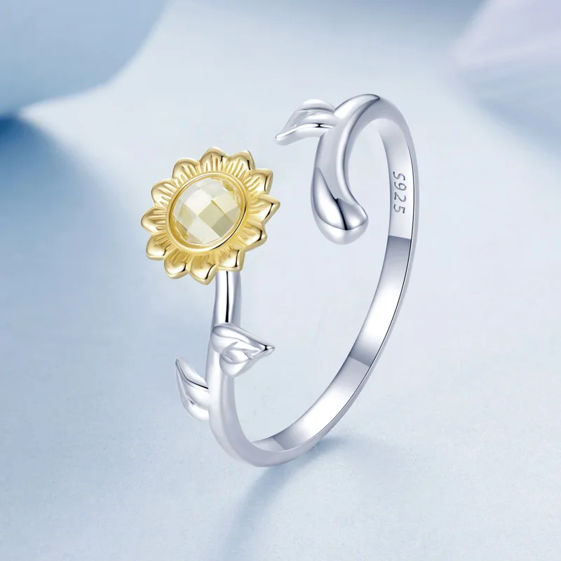 (Bild für) PANDORA Style Sonnenblume Offener Ring - BSR549-E - Ansicht 2