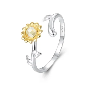 (Bild für) PANDORA Style Sonnenblume Offener Ring - BSR549-E
