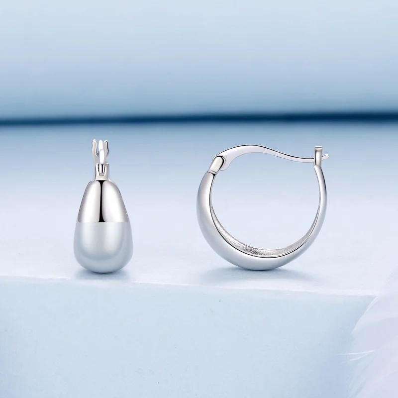 (Bild für) PANDORA Style Starke Metall Ohrbügel Ohrringe - BSE967 - Ansicht 2