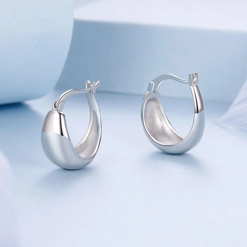 (Bild für) PANDORA Style Starke Metall Ohrbügel Ohrringe - BSE967 - Ansicht 3