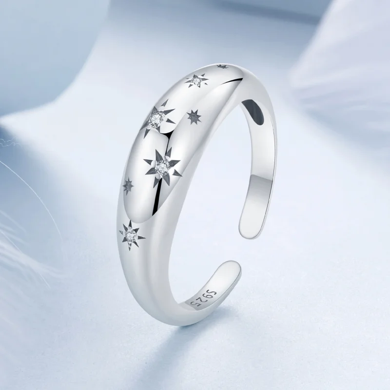 (Bild für) PANDORA Style Stern Offener Ring - BSR547-E - Ansicht 2