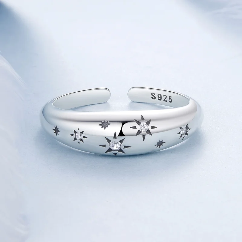 (Bild für) PANDORA Style Stern Offener Ring - BSR547-E - Ansicht 3