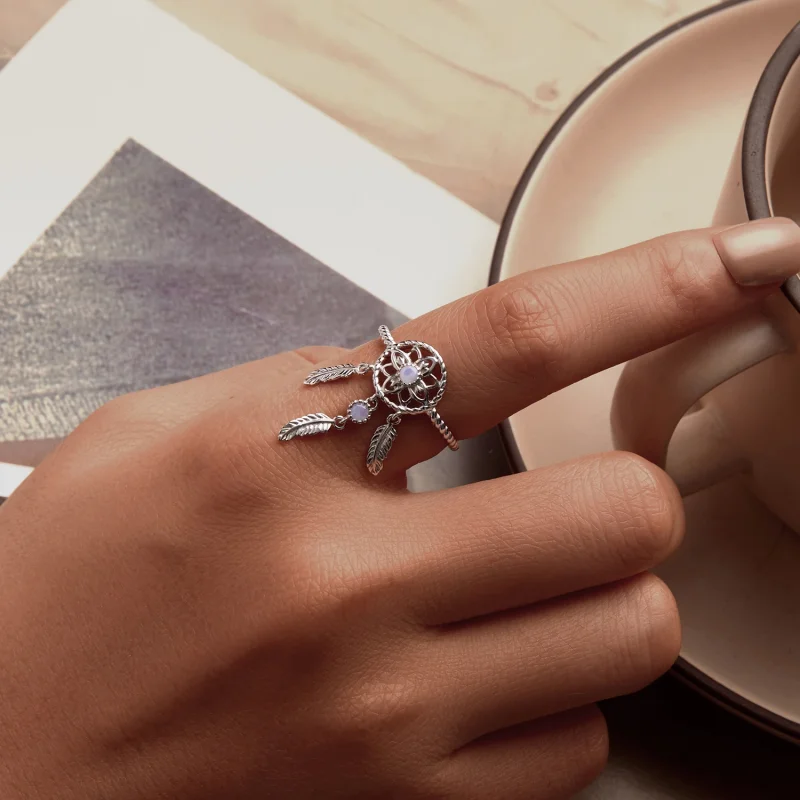(Bild für) PANDORA Style Traumfänger-Öffnungsring - SCR1022-E - Ansicht 5