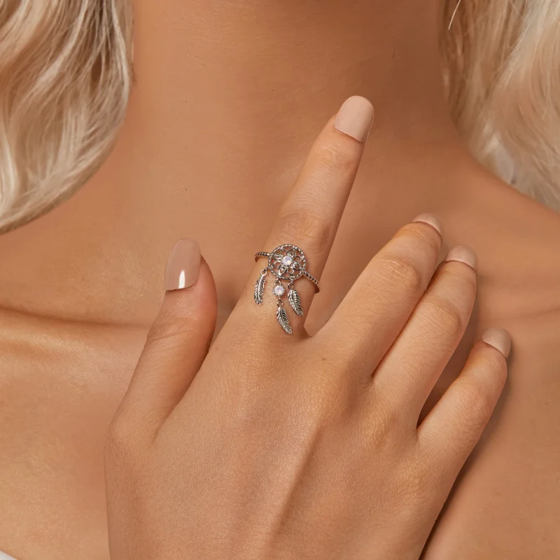 (Bild für) PANDORA Style Traumfänger-Öffnungsring - SCR1022-E - Ansicht 6