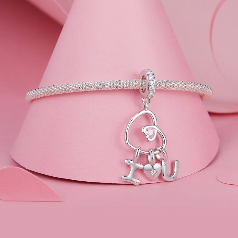 (Bild für) PANDORA Style Valentinstagsbrief Liebesanhänger - BSC972 - Ansicht 3