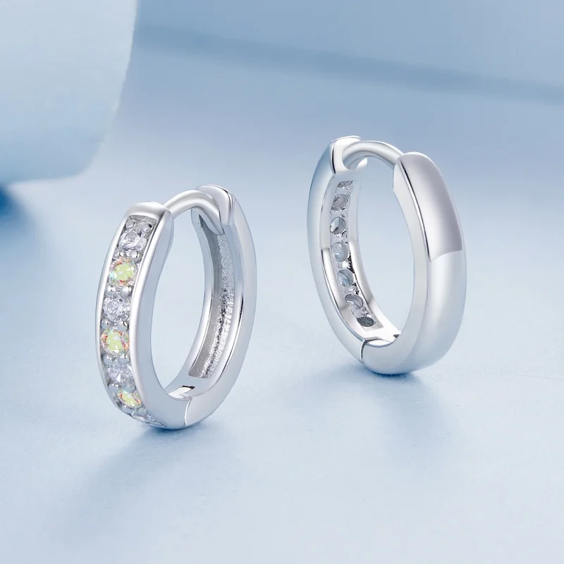 (Bild für) PANDORA-Stil Bunte Zirkonium-Ohrringe - BSE1033 - Ansicht 3