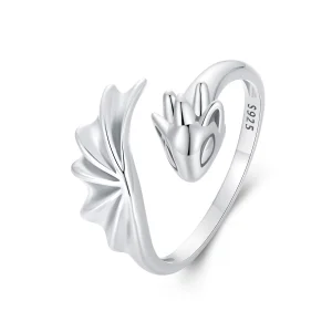 (Bild für) PANDORA Stil Drachen Offener Ring - SCR1017-E