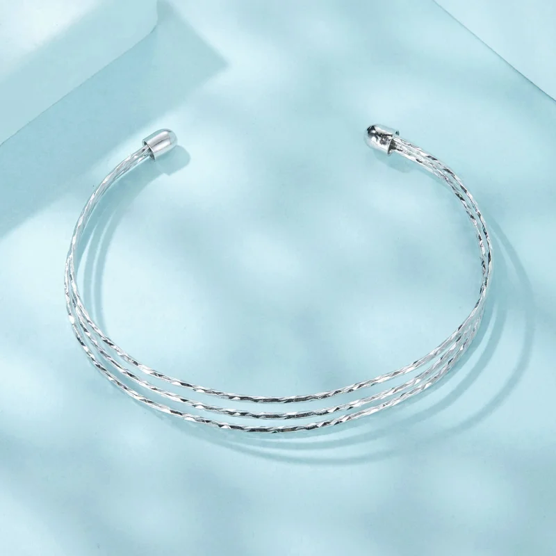 (Bild für) PANDORA-Stil Einfaches mehrreihiges Armband - SCB273 - Ansicht 4