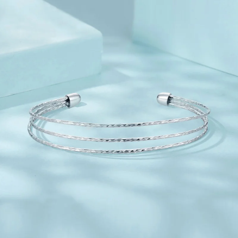 (Bild für) PANDORA-Stil Einfaches mehrreihiges Armband - SCB273 - Ansicht 5
