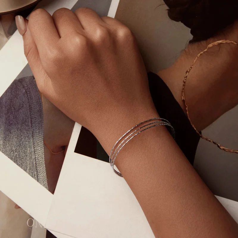 (Bild für) PANDORA-Stil Einfaches mehrreihiges Armband - SCB273 - Ansicht 7